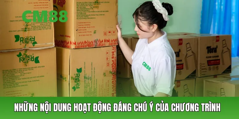 Những nội dung hoạt động đáng chú ý của chương trình 