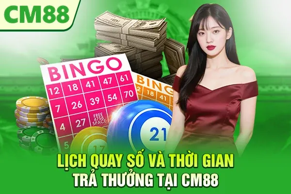 Lịch quay số và thời gian trả thưởng tại CM88